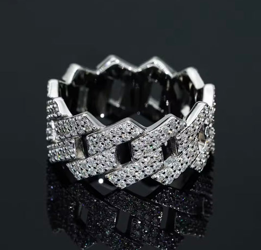 Cuban Link Ring Iced Out
