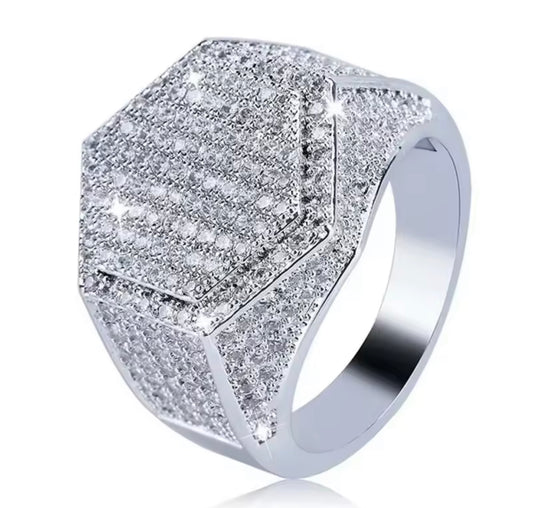 Polygon Ring Iced Out