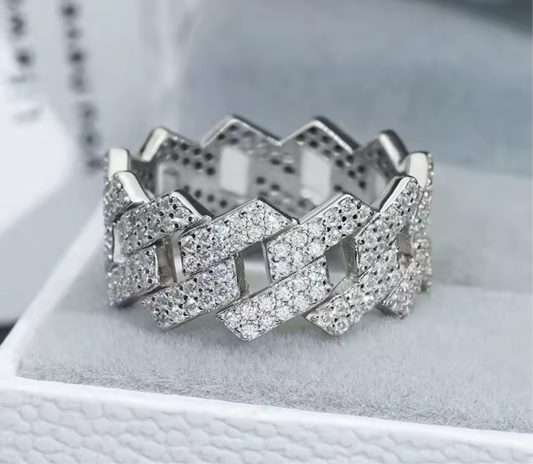 Cuban Link Ring Iced Out