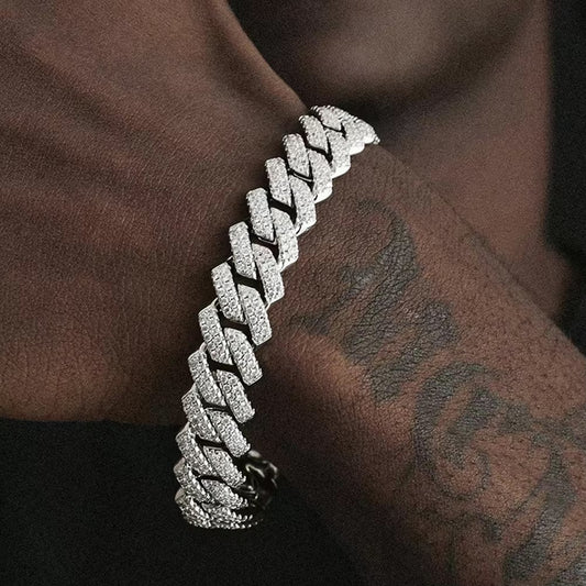 Cuban Link Bracelet Iced Out